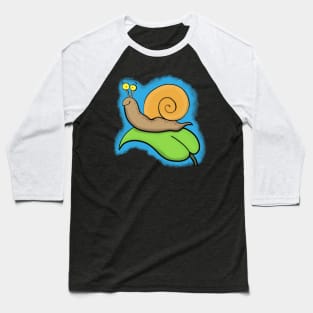 Cute, happy, colourful snail cartoon Baseball T-Shirt